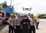 Ditlantas Polda Jateng Uji Coba Etle Drone di Brebes