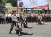 HUT Satpam ke-42, Kapolres Tegal Saksikan Atraksi Bela Diri Tangan Kosong