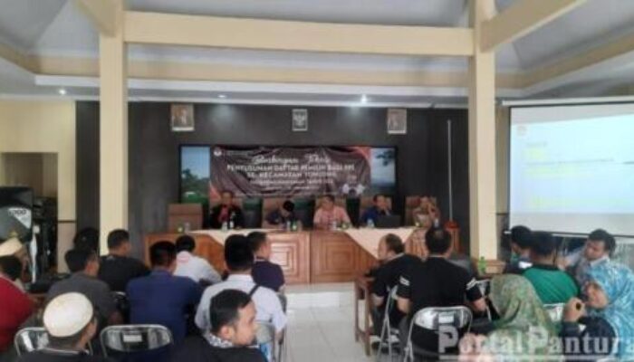 PPS se Kecamatan Tonjong Ikuti Bintek Penyusunan Daftar Pemilih Pemilu 2024