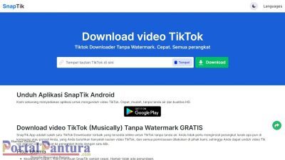 Cara Terbaru! Buka Laman SnapTik.App untuk Download Video TikTok Tanpa Watermark Tanpa Aplikasi