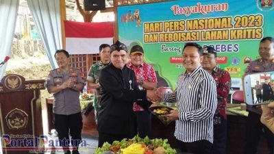 PWI Brebes Peringati HPN 2023 dengan Tanam Bibit Pohon