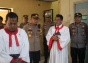 Isa Almasih, Polres Tegal Patroli dan Monitoring Di Empat Titik Gereja Slawi