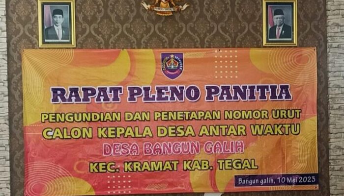 Tiga Calon Kades Bangun Galih Pilih Nomor Urut Disaksikan Ratusan Pendukung