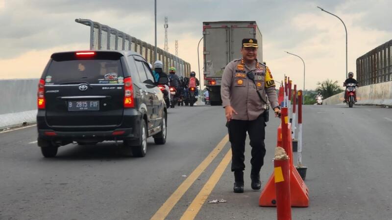 Kapolres Brebes Turun Langsung Amankan Arus Balik Lebaran 2023