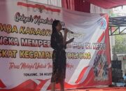 Lomba Karaoke Dangdut Dalam Rangka HUT ke-78 RI Tingkat Kecamatan Tonjong Juga Diikuti Disabilitas