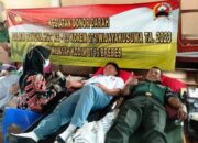 Puncak Peringatan HUT ke-62 Korem 071 Wijayakusuma Gelar Donor Darah di SMA Negeri 1 Paguyangan Brebes