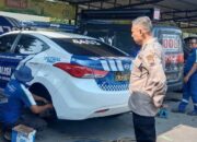 Jelang Tahapan Kampanye Pemilu 2024, Polres Tegal Kota Siapkan Kelaikan Ranmor Dinas