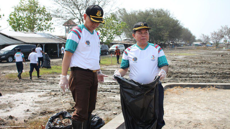 Peringati hari agraria, BPN Brebes gelar kegiatan di Pantai Randusanga Brebes.