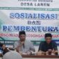 Sosialisasi pengadaan perangkat Desa Laren Bumiayu, Brebes.