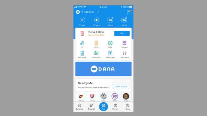 
					Dompet digital atau e-wallet DANA merupakan aplikasi populer di Indonesia.