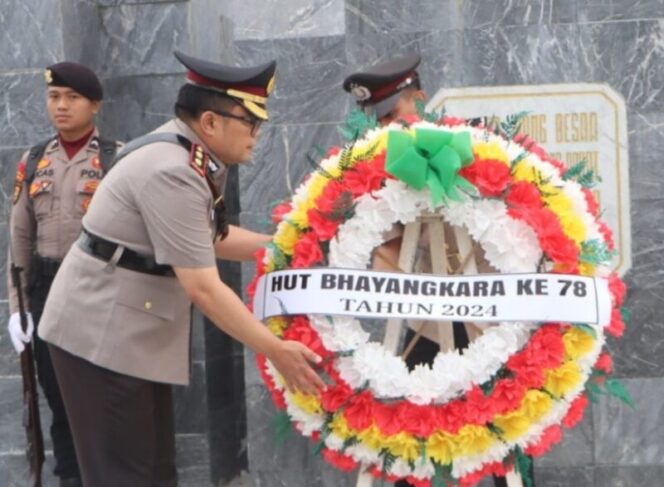 
					Ziarah dan Tabur Bunga Isi Rangkaian Hari Bhayangkara ke 78, AKBP Rully: Termasuk Cleret dan Amangkurat