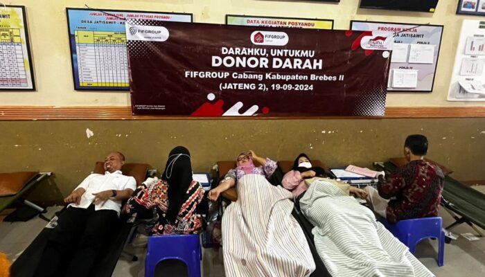 Peduli Kesehatan, FIFGROUP Brebes II Gelar Aksi Donor Darah Bertajuk “Setetes Darah Sejuta Cinta”