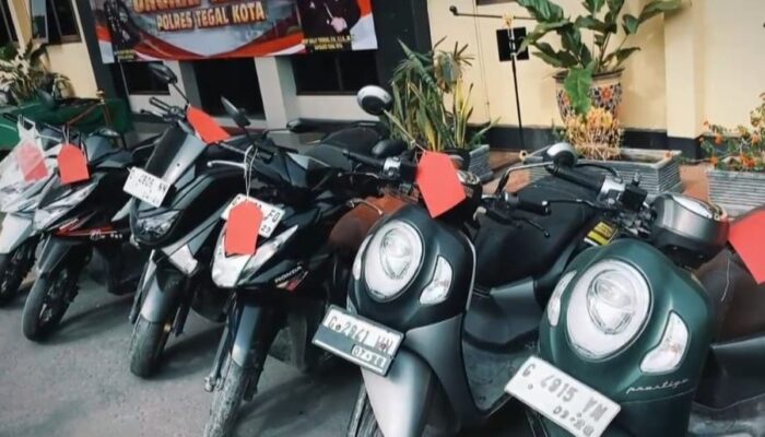 3 Pencuri Sepeda Motor di Kota Tegal Berhasil Diiamankan Tim Jajaran Polres Tegal Kota