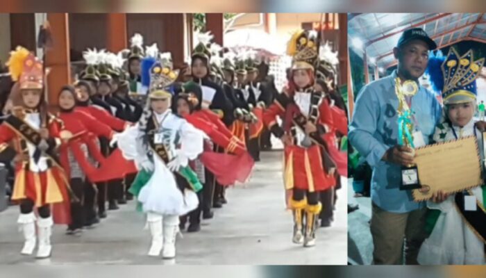 Marching Band Gema Nada Rahmatul Umat Desa Walangsanga Pemalang Raih Prestasi di Brebes Open Marching Band VIII