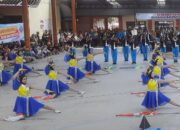 Penampilan Marching Band SMP 2 Bumiayu mampu memukau penonton. (Portal Pantura/Yudhi Prasetyo)