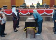 DPRD Brebes tetapkan Paramitha Widya Kusuma dan Wurja sebagai bupate dan wakil bupati Brebes periode 2025-2030 dalam rapat paripurna. (Istimewa)