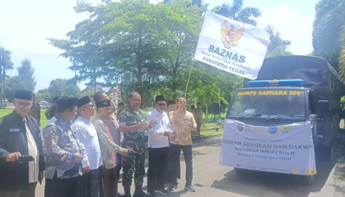 Jelang Ramadan, Baznas Kabupaten Tegal Pelepasan dan Pemberangkatan Santri Program Safari Dakwah 2025