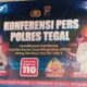 Polres Tegal Gelar Konferensi Pers Kapolres Tekankan Soal Kondusifitas Wilayah Hingga Berantas Premanisme Berkedok Ormas